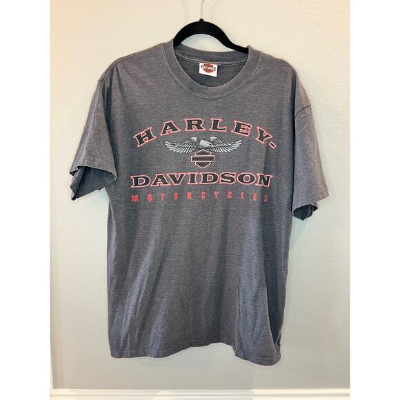 Harley Davidson Alamo City Grey T-shirt Short Sleeve Size Large - Picture 1 of 4